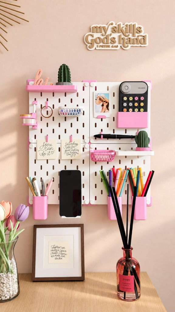 Pegboard bureau