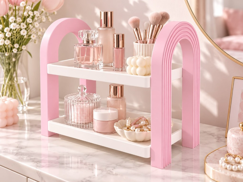 Étagère vanity arche